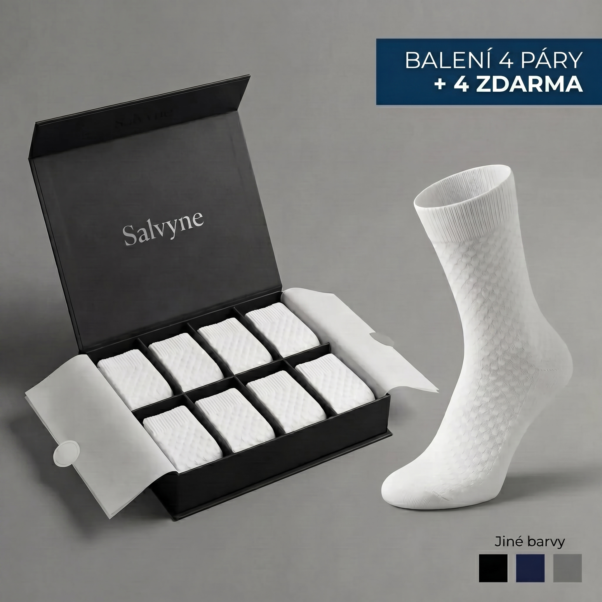 PRÉMIOVÉ PŮLVYSOKÉ PONOŽKY SALVYNE Z BAMBUSOVÉHO VLÁKNA