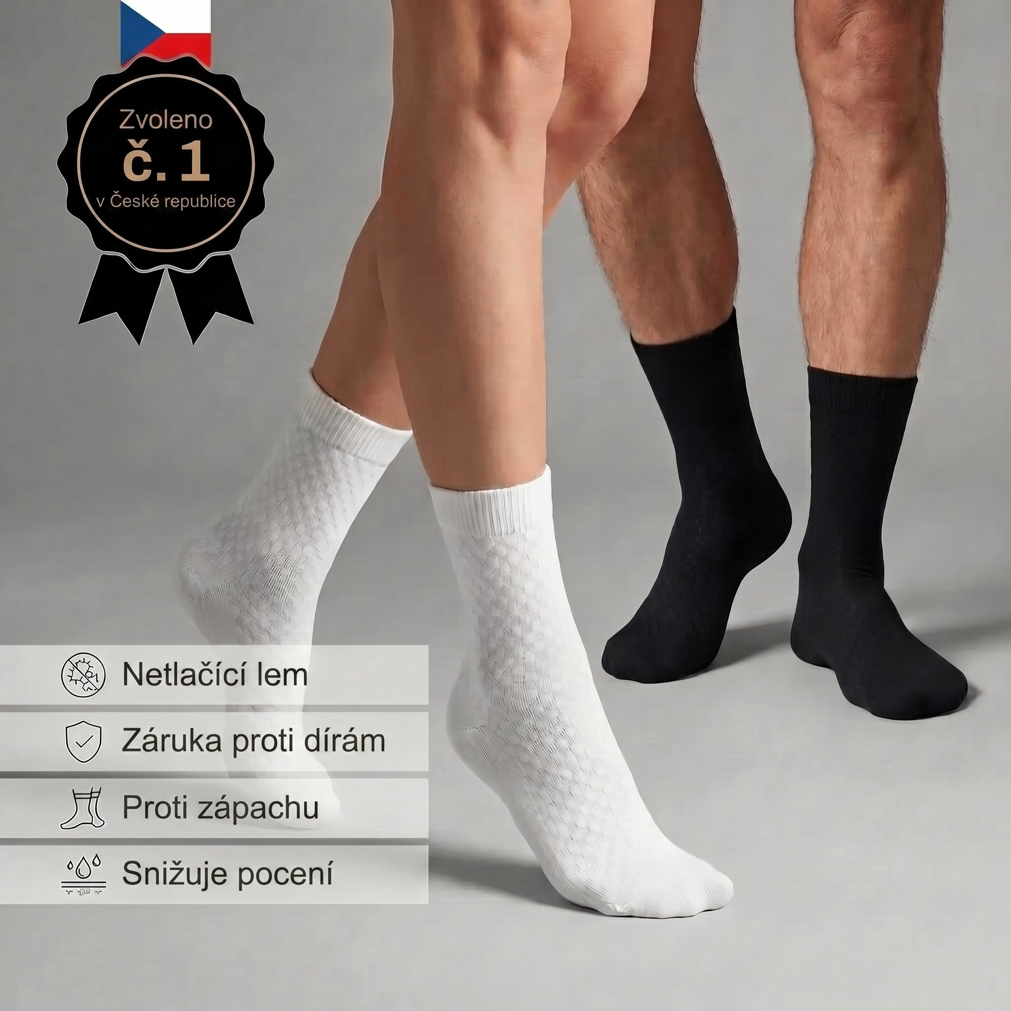 PRÉMIOVÉ PŮLVYSOKÉ PONOŽKY SALVYNE Z BAMBUSOVÉHO VLÁKNA